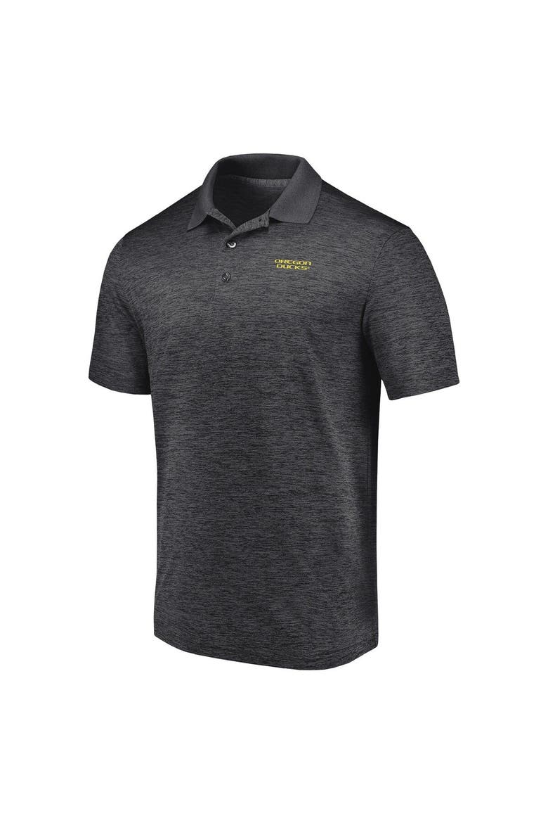 Men's Fanatics Branded Heather Charcoal Oregon Ducks Primary Logo Polo, Alternate, color, Heather Charcoal