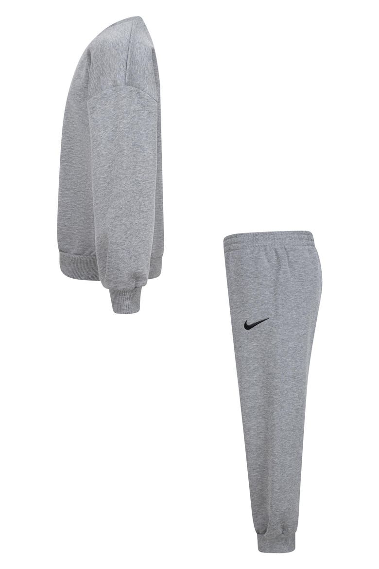 Kids' Essential Fleece Sweatshirt & Joggers Set, Alternate, color, 042DK GREY