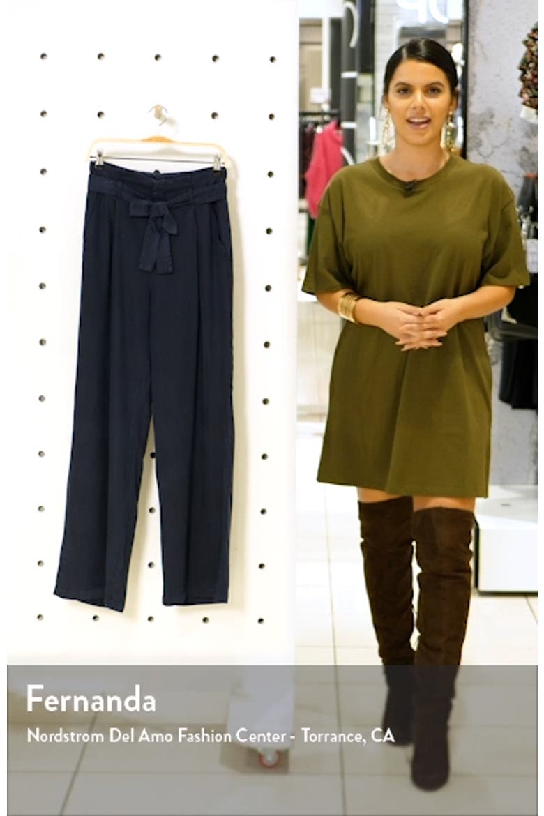 Neve Wide Leg Paperbag Pants video