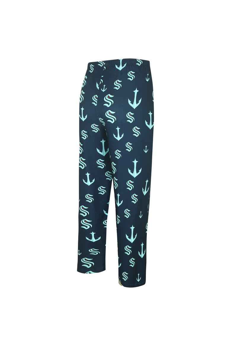 Men's Concepts Sport Navy Seattle Kraken Gauge Allover Print Knit Sleep Pants, Alternate, color, Navy