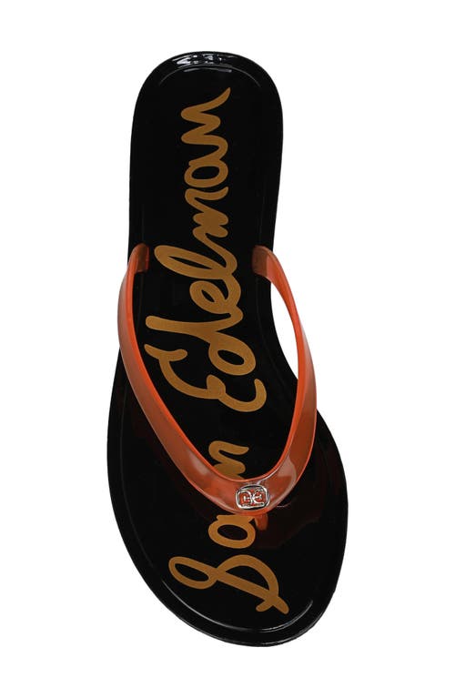 Shop Sam Edelman Dean Flip Flop In Clear Red