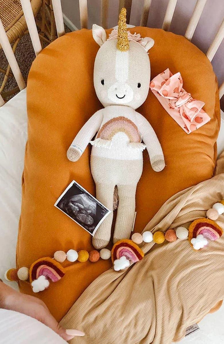 cuddle+kind Little Zara the Unicorn Stuffed Animal, Alternate, color, Ivory