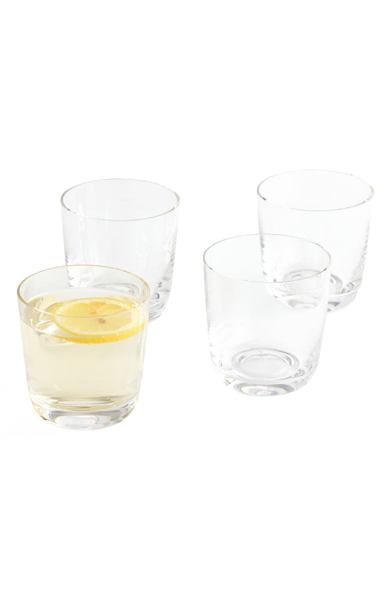 Nambé Taos Set of 4 Double Old Fashioned Glasses, Alternate, color, Clear