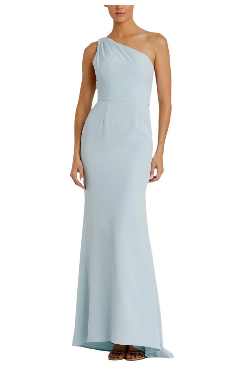 Mac Duggal One Shoulder Jersey Mermaid Gown, Main, color, Powder Blue
