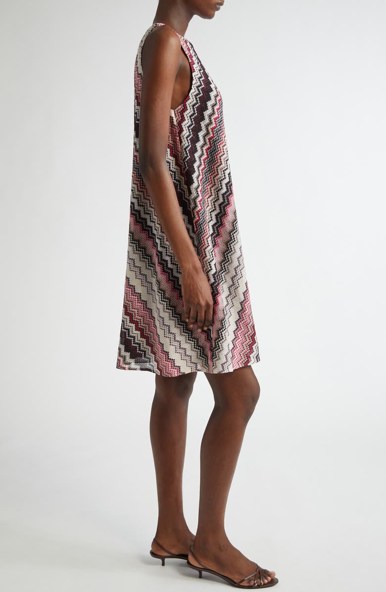 Missoni Zigzag Stripe Sleeveless A-Line Dress, Alternate, color, 