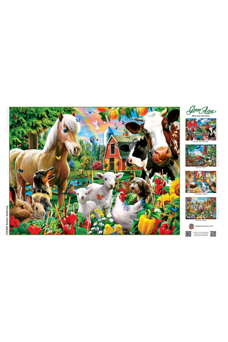 Garden Gathering 300 Piece Jigsaw Puzzle, Alternate, color, Multicolor