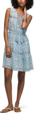 Lucky Brand Floral Embroidery Minidress