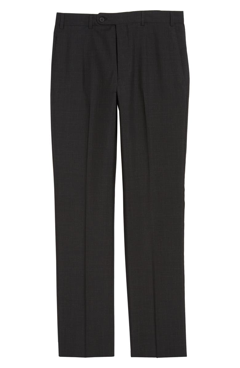 John W. Nordstrom<sup>®</sup> Torino Flat Front Solid Wool Trousers, Main, color, 