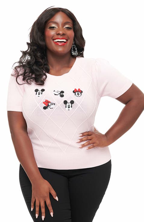Plus Size Embroidered Sweater