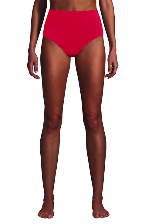 Chlorine Resistant Pinchless High Waisted Bikini Bottoms