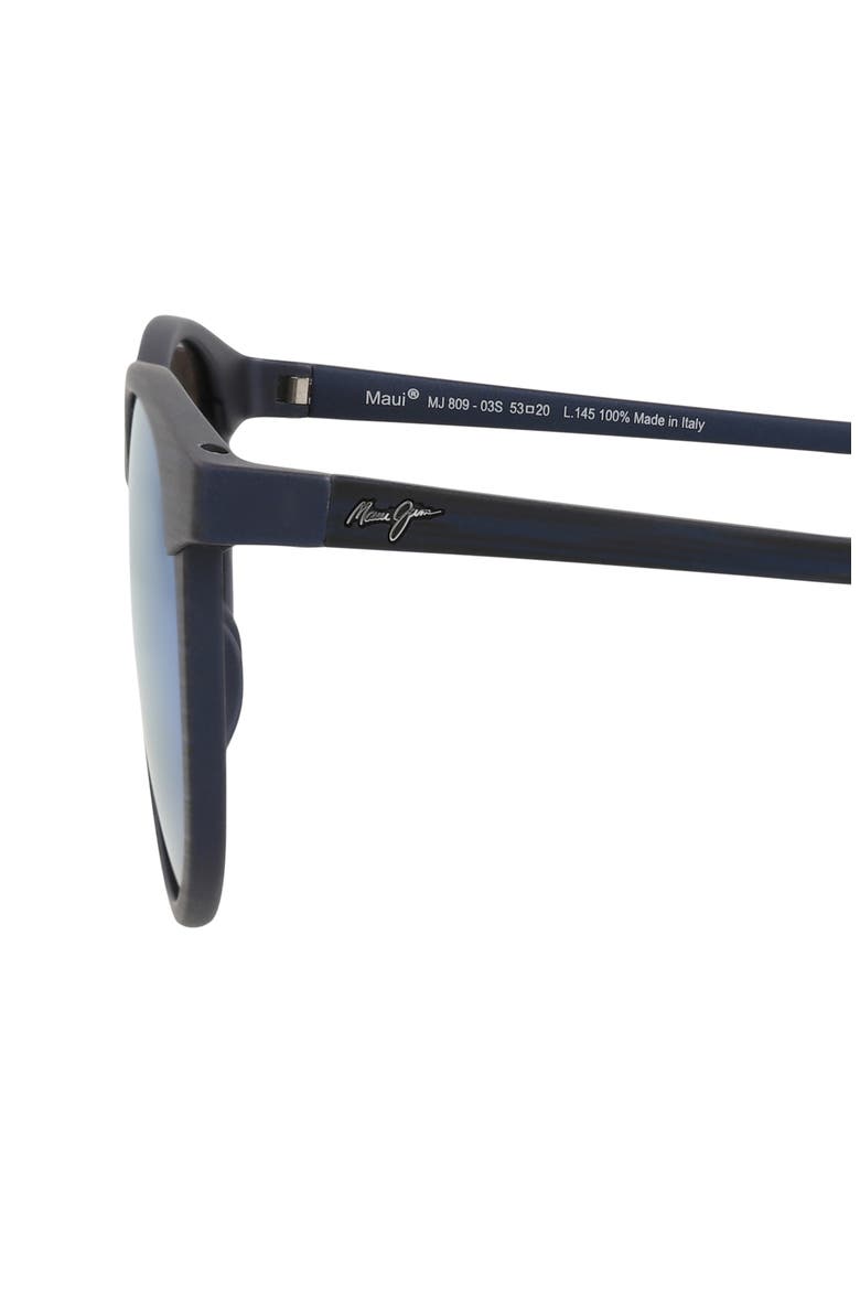 53mm Round Sunglasses, Alternate, color, BLUE STRIPE/ BLUE/ BLUE