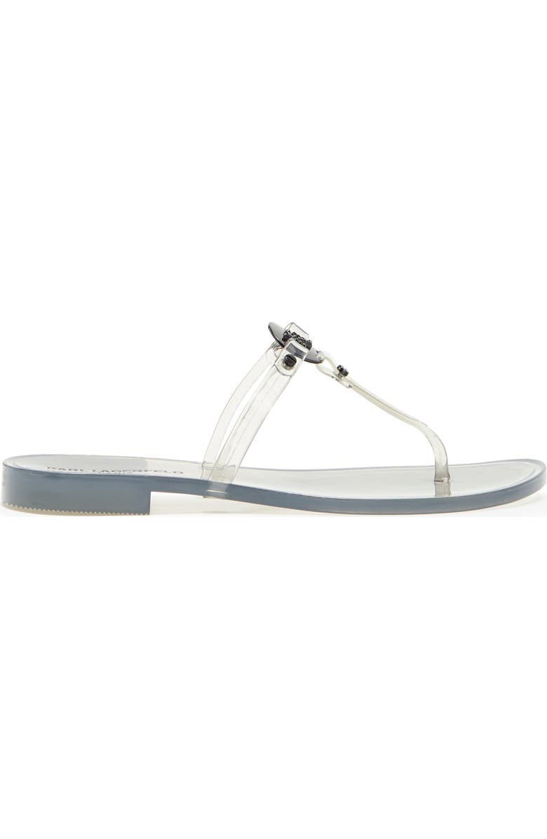 KARL LAGERFELD PARIS Wylda Clear Sandal, Alternate, color, Smoke