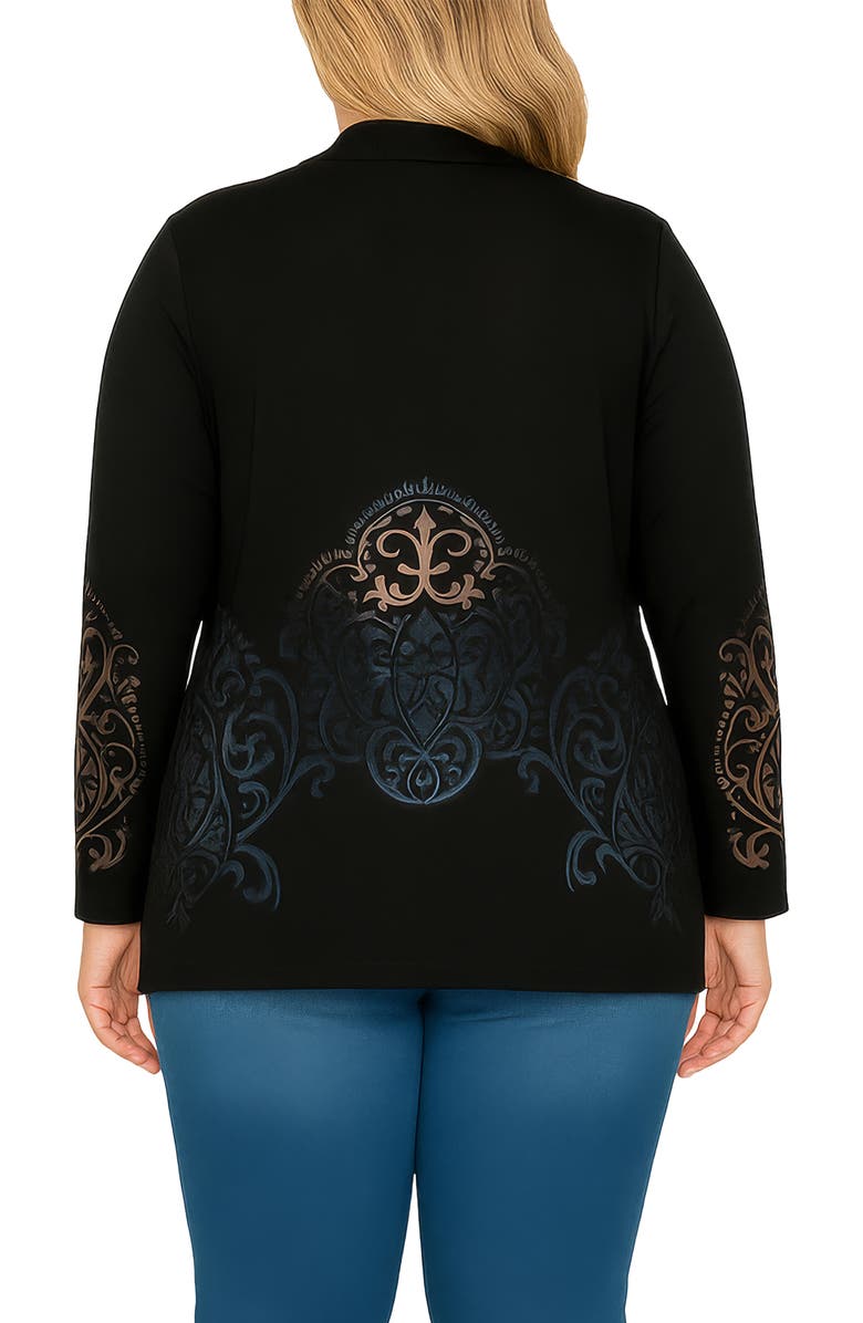 Standards & Practices Burnout Cardigan, Alternate, color, Black