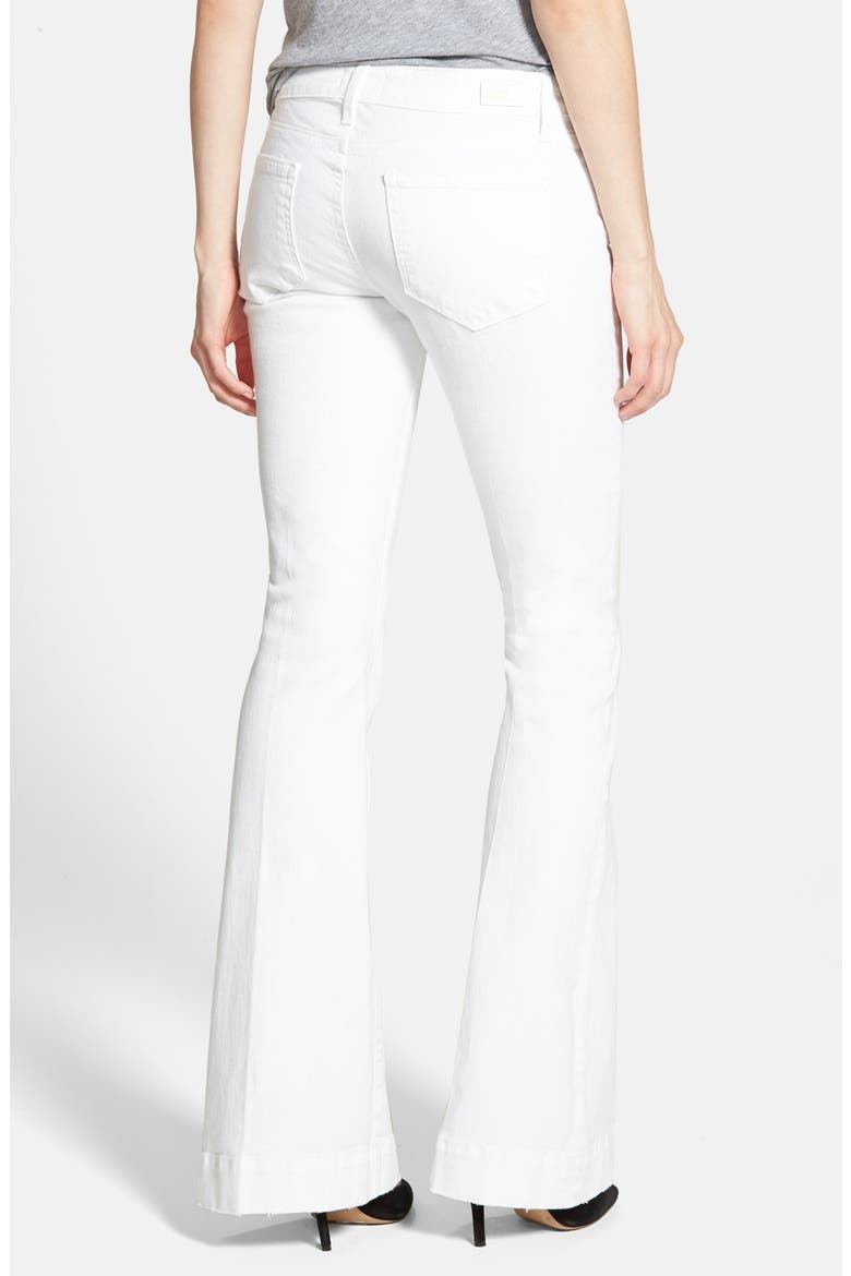 Denim 'Fiona' Flare Pants, Alternate, color, DISTRESSED BEIGE