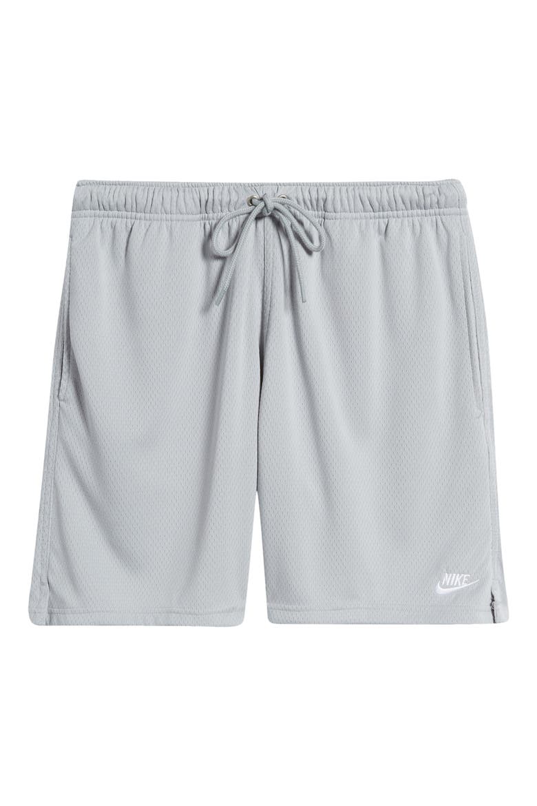 Club Flow Mesh Athletic Shorts, Alternate, color, 077 LTSKGY/WHITE