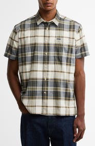 Barbour Grassbeach Plaid Short Sleeve Cotton Button-Up Shirt