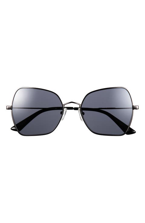 55mm Polarized Butterfly Sunglasses