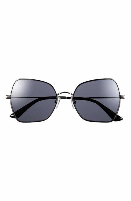 55mm Polarized Butterfly Sunglasses