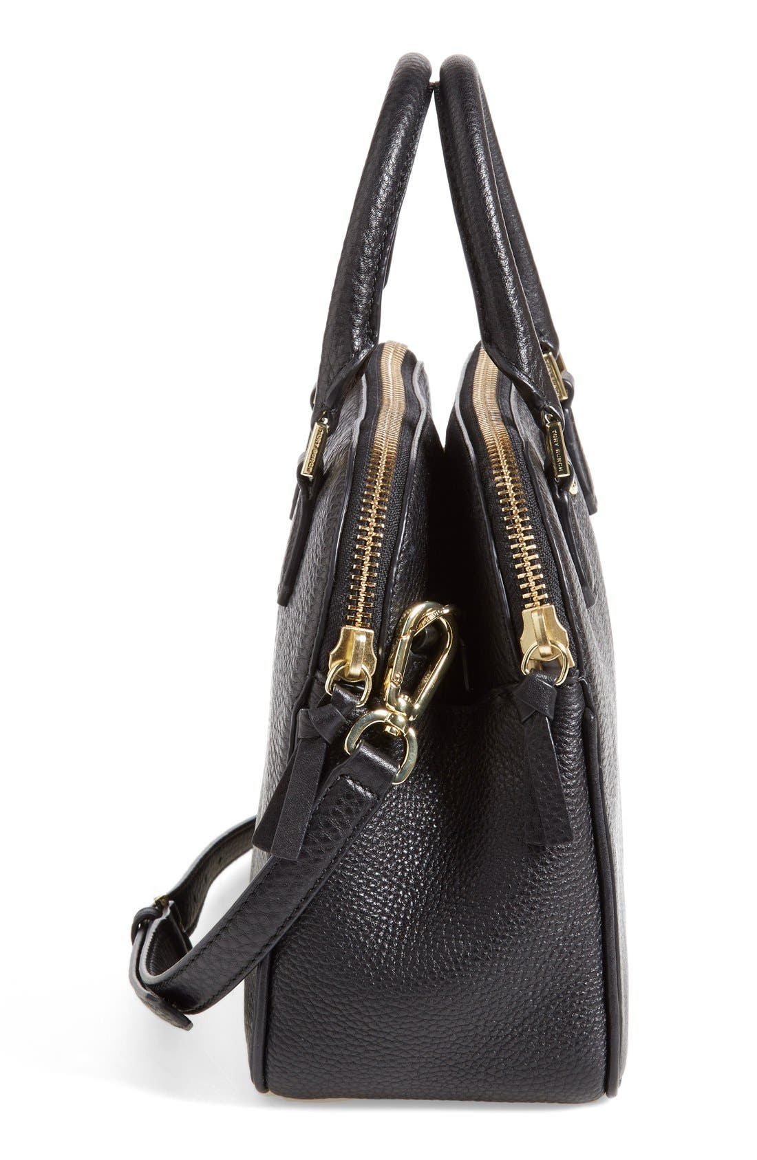 Tory Burch 'Small Robinson' Pebbled Leather Satchel, Alternate, color, 