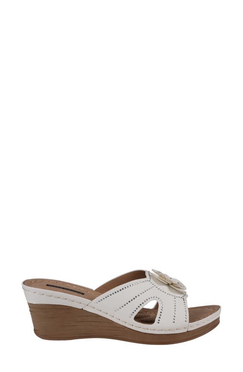 Gc Shoes Fiora Wedge Sandal In White