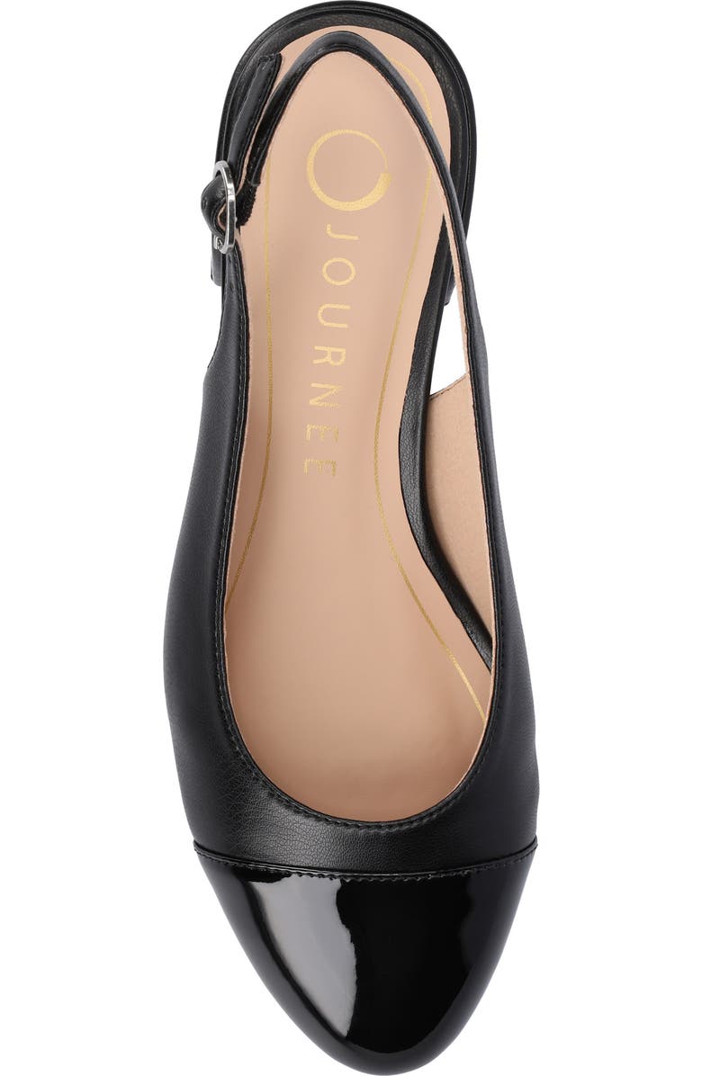 Journee Collection Sammie Slingback Pump, Alternate, color, Black