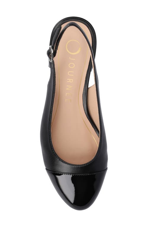 Shop Journee Collection Sammie Slingback Pump In Black