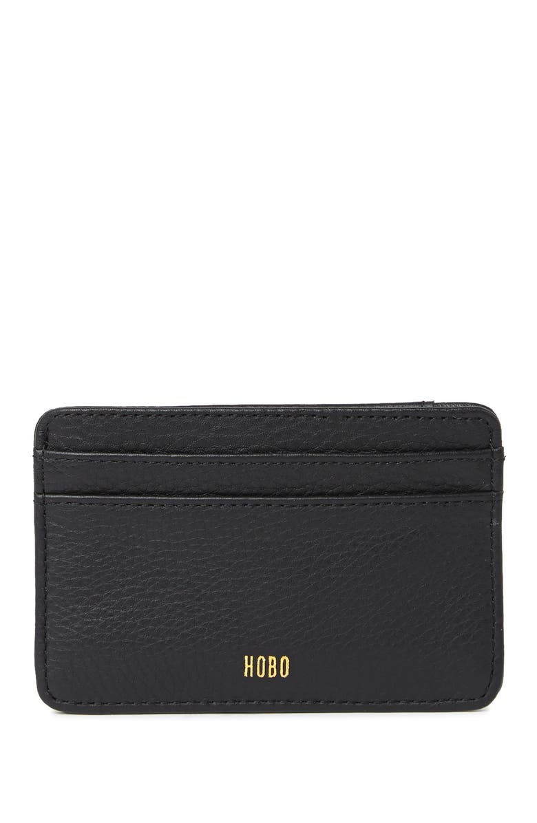 HOBO Works Leather Card Case, Main, color, 