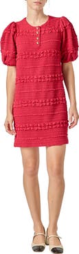 English Factory Smocked Minidress