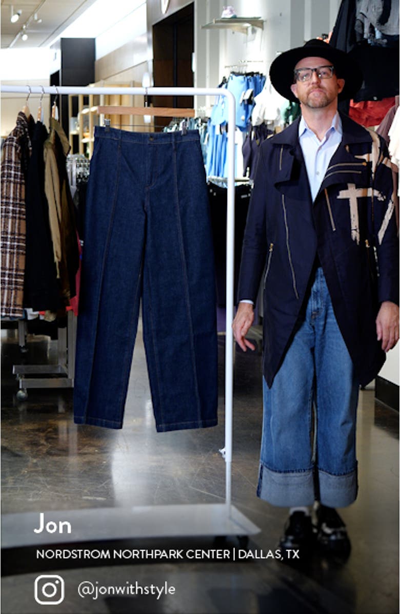 Aurora Seamed Super Wide Leg Trouser Jeans, sales video thumbnail