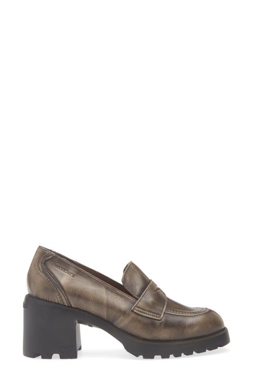 Wonders G-7201 Penny Loafer Lug Pump In Gray