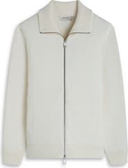 Bugatchi Wool Blend Zip Cardigan