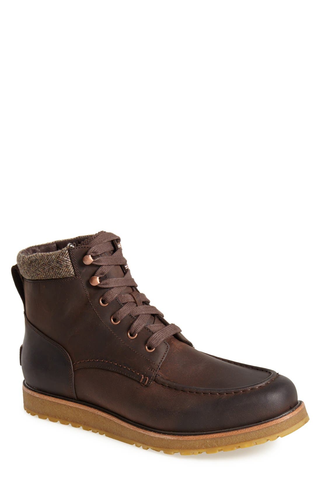 'Merrick' Moc Toe Boot, Main, color, STOUT