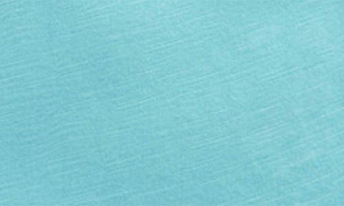 Shop Mini Boden Kids' Pompom Accent Crossback Cotton Top In Caribbean Blue