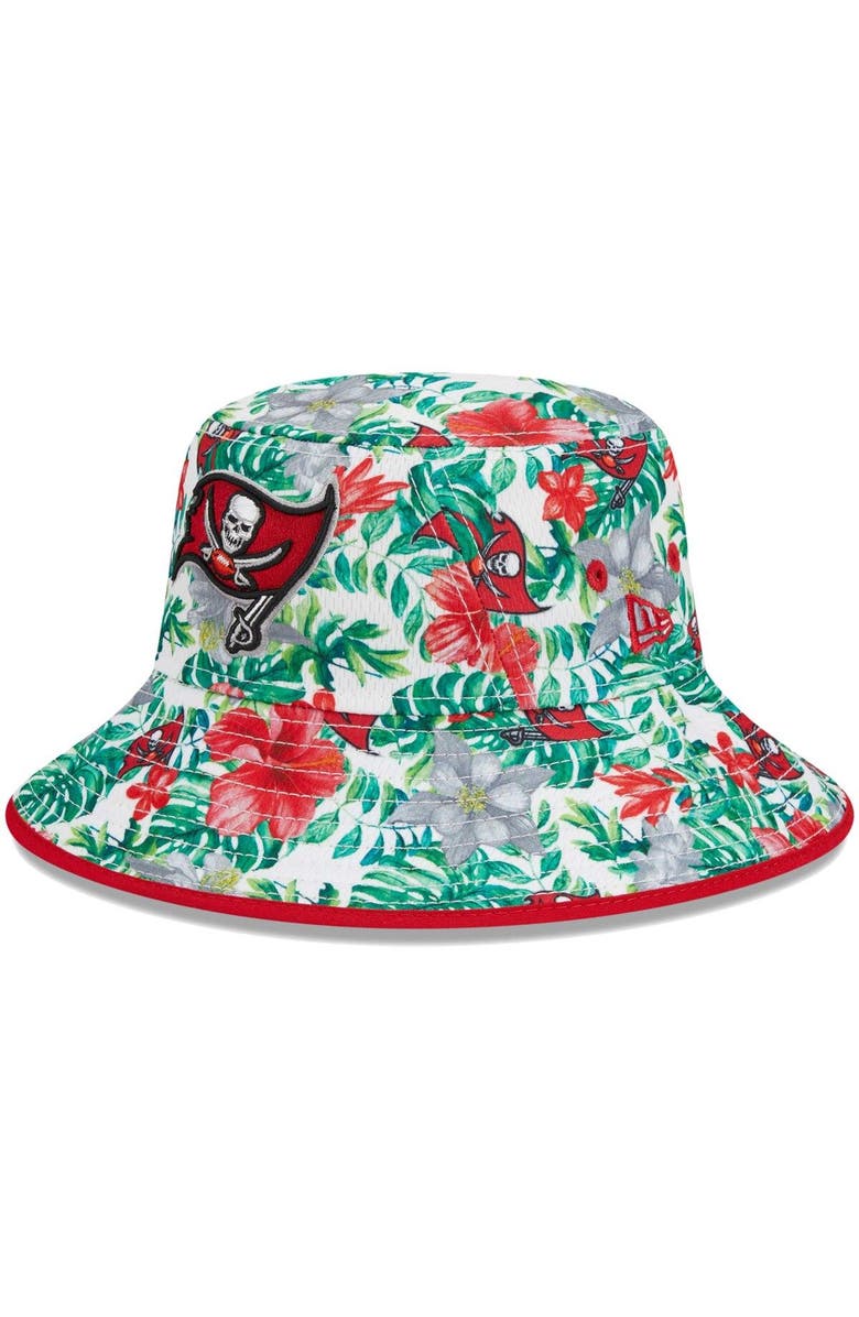New Era Men's New Era  White Tampa Bay Buccaneers Botanical Bucket Hat, Main, color, 