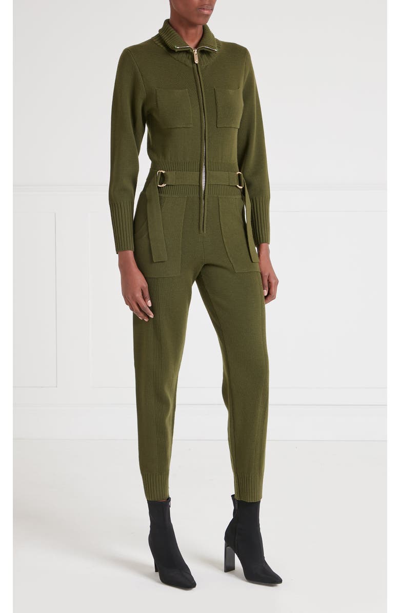 Temperley London Flight Suit, Alternate, color, Pine Green