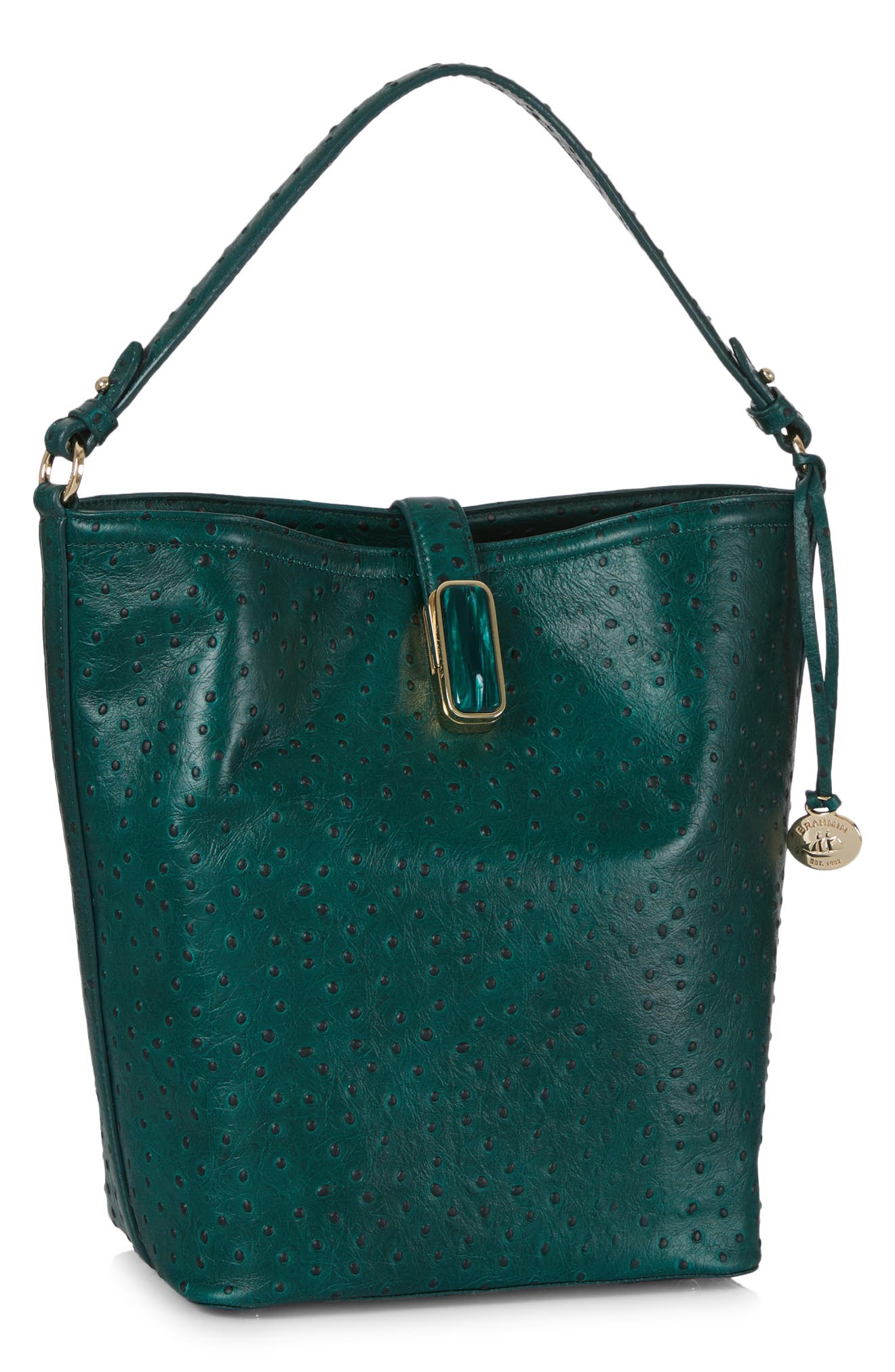 Brahmin Shira Leather Bucket Bag, Alternate, color, 