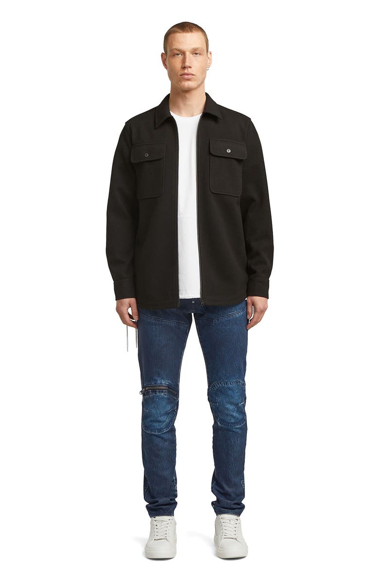 G-STAR 3D Zip Knee Skinny Jeans, Alternate, color, Faded Cerulean Skin