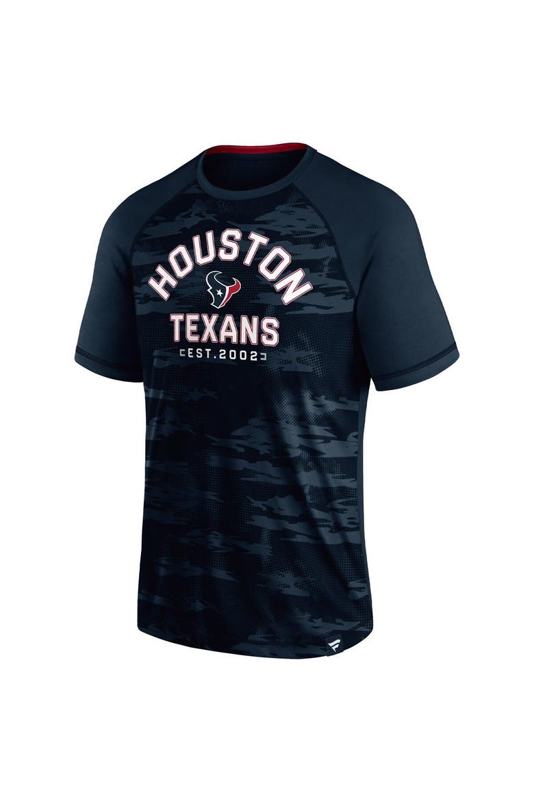 Men's Fanatics Branded Navy Houston Texans Hail Mary Raglan T-Shirt, Alternate, color, Navy