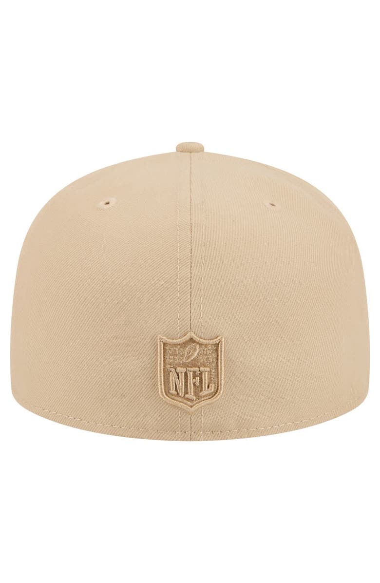 New Era Men's New Era Light Beige Dallas Cowboys Color Pack A-Frame 59FIFTY Fitted Hat, Alternate, color, Light Beige