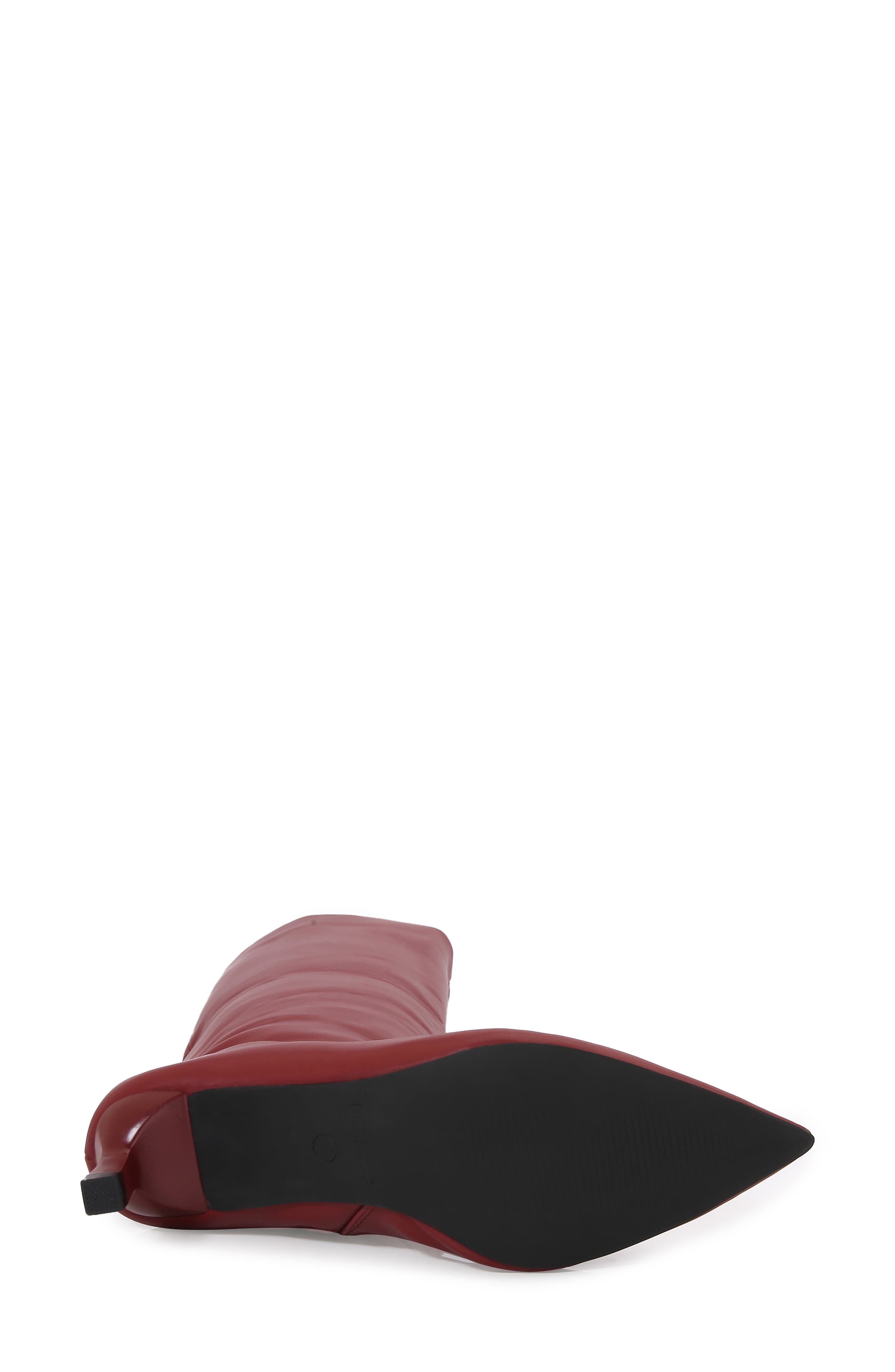 BERNESS Samara Kitten Heel Knee High Boot, Alternate, color, Burgundy