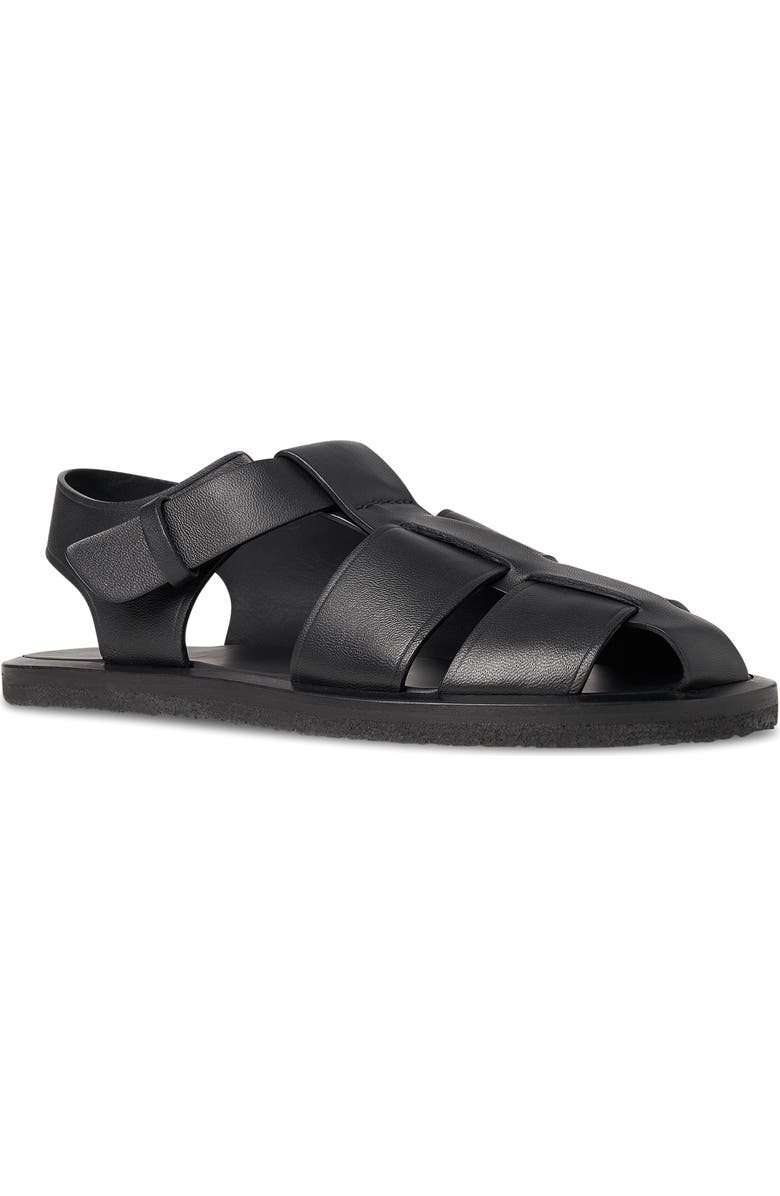 The Row Crepe Sole Fisherman Sandal, Main, color, Black