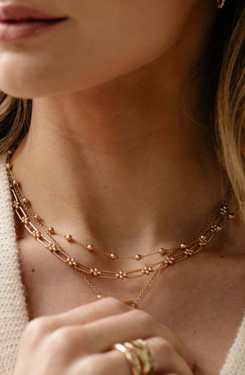 Dana Rebecca Designs Poppy Rae Link Station Frontal Necklace, Alternate, color, 