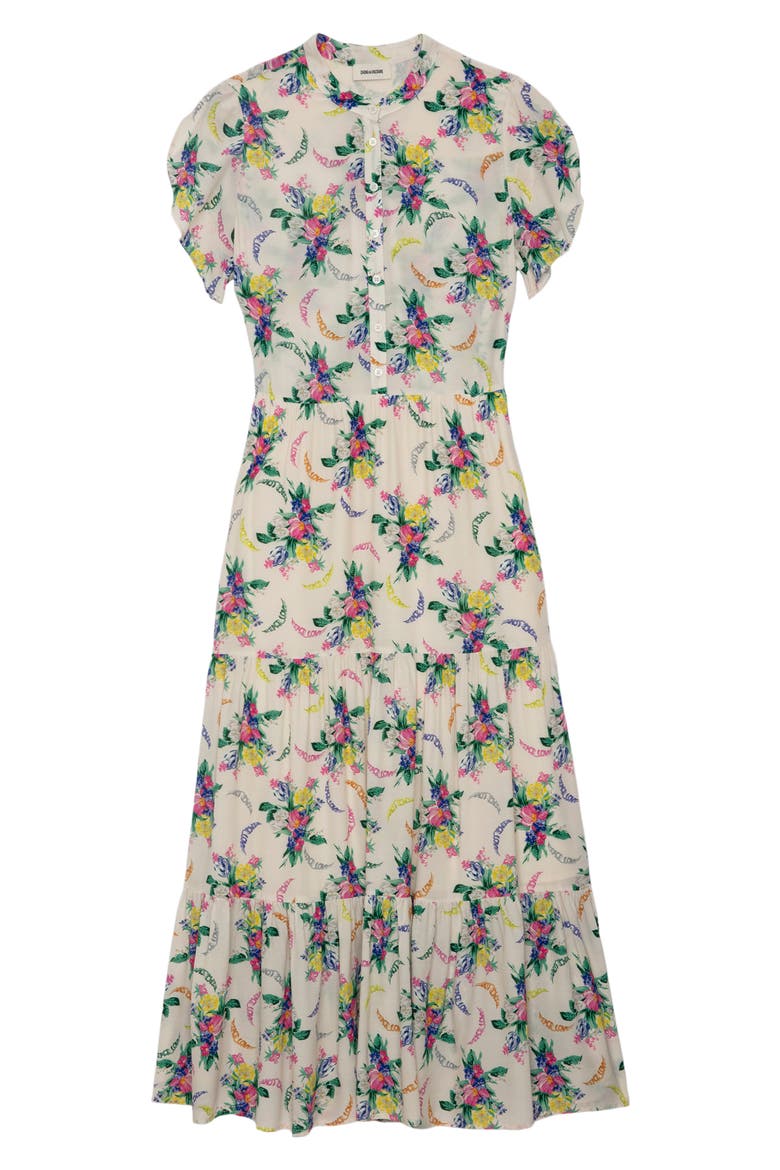 Razy Soft Bouquet Tulip Sleeve Dress, Alternate, color, MASTIC