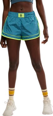 Free People FP Movement Varsity Blues Water Resistant Athletic Shorts