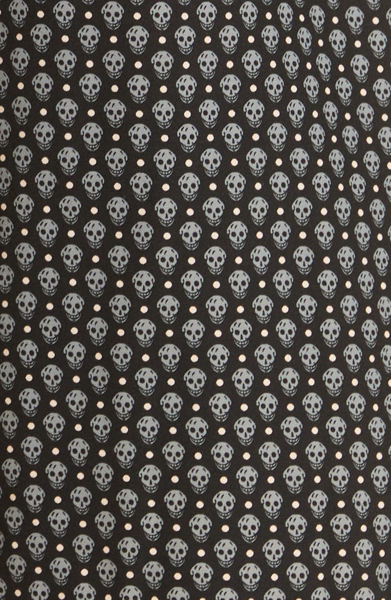 McQueen Men's Skull Long Swim Trunks, Alternate, color, 