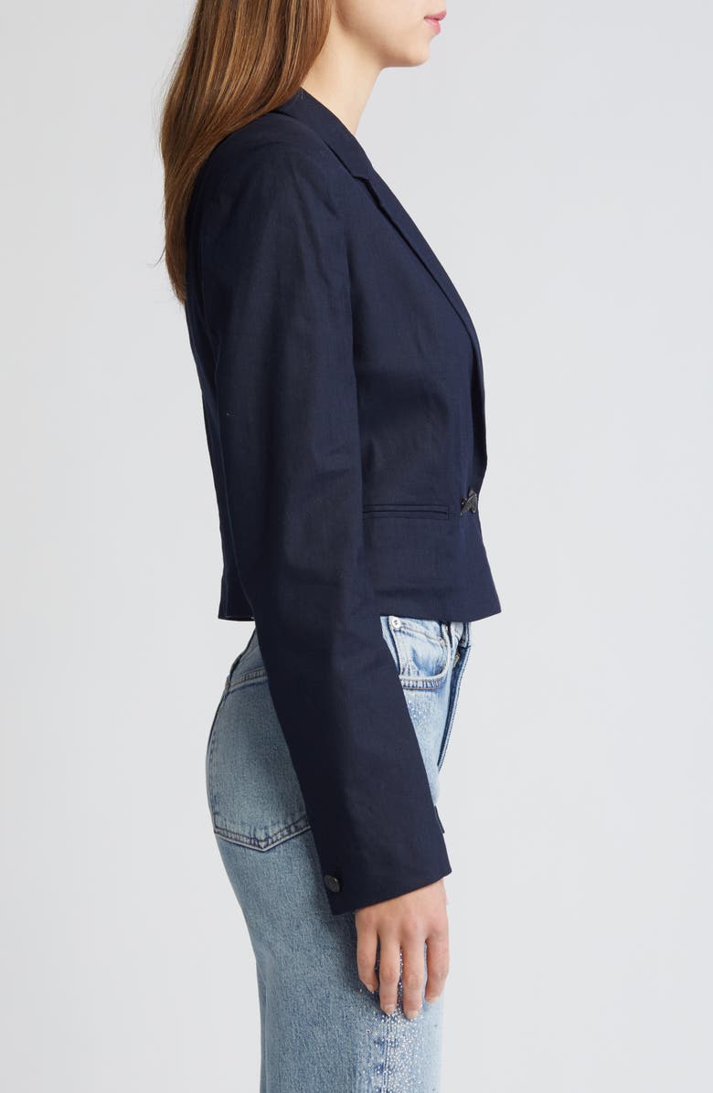 rag & bone Josie Linen Blend Blazer, Alternate, color,