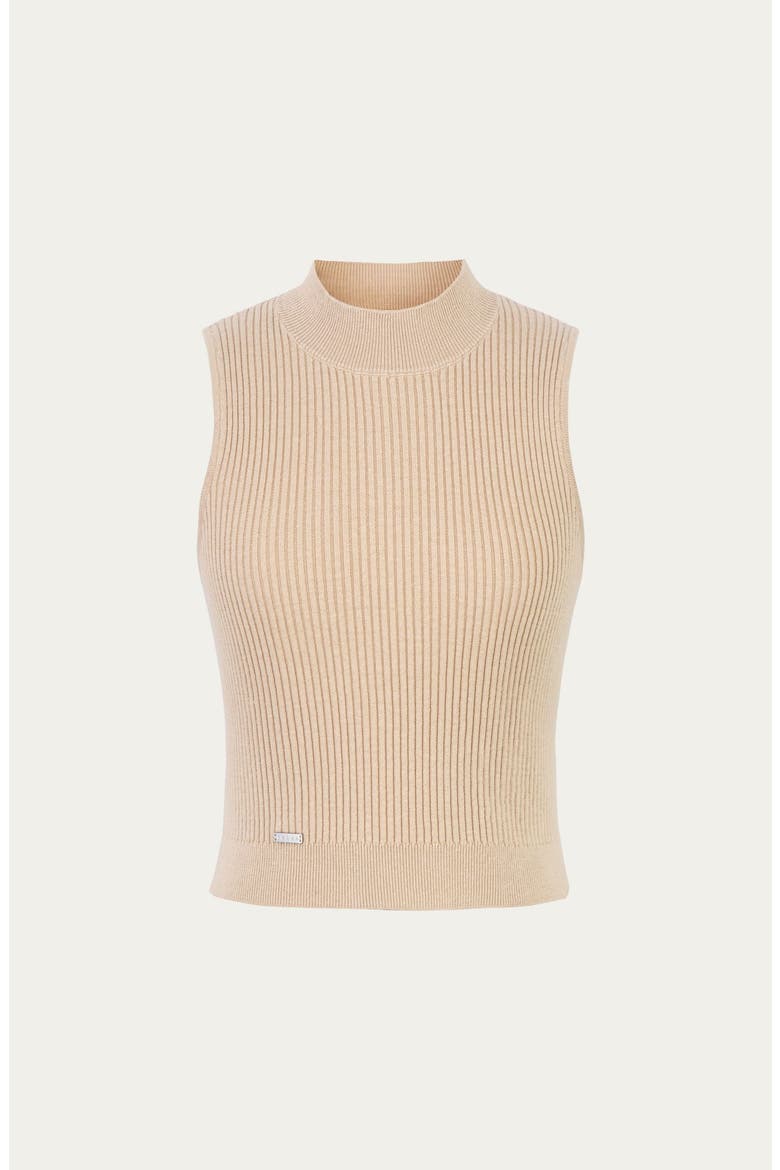 Sera Rib Knit Tank, Alternate, color, Tan