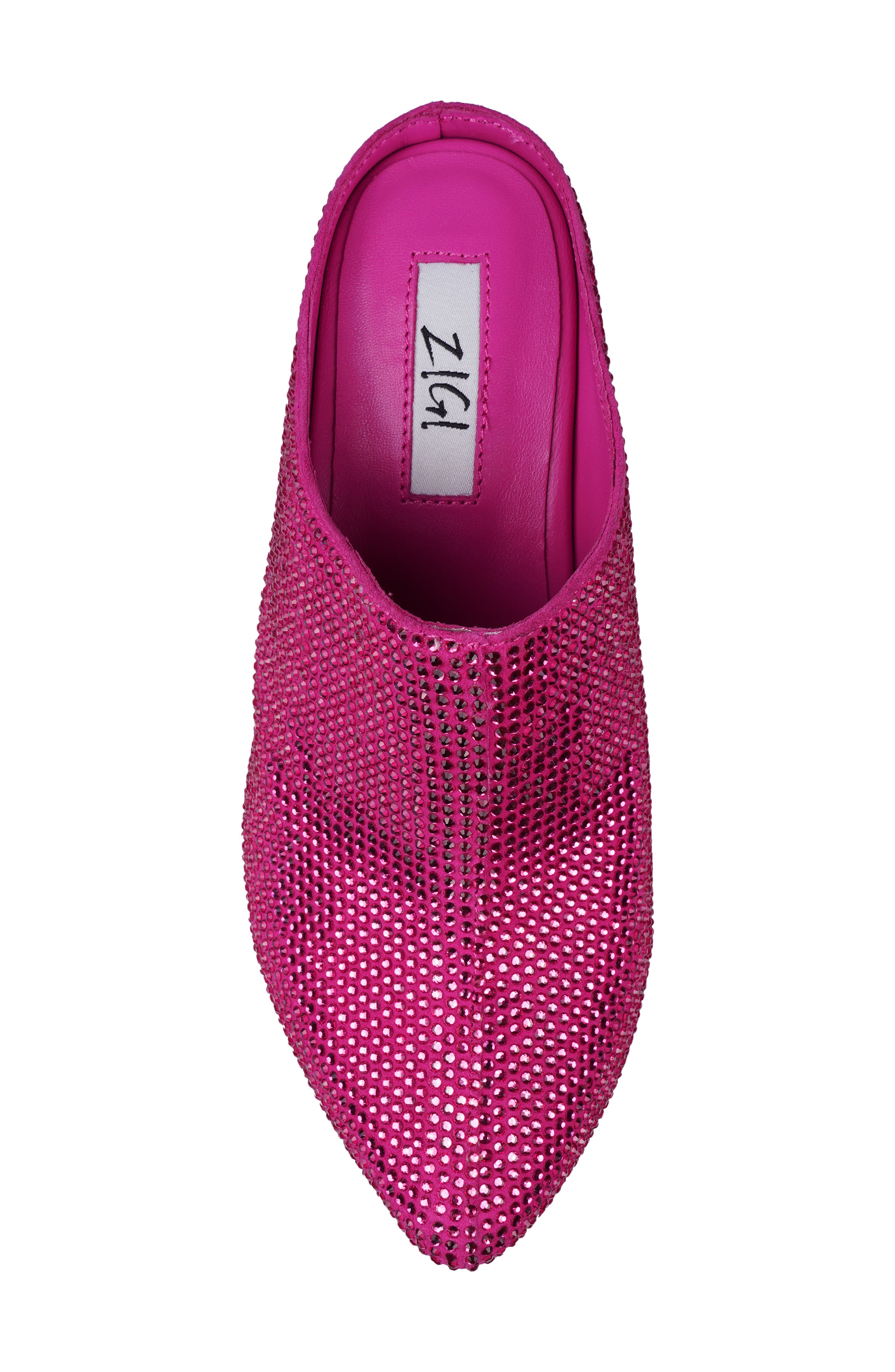 ZIGI Ziska Embellished Clog, Alternate, color, Fuchsia Suede