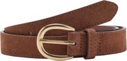 MANGO Suede Leather Belt