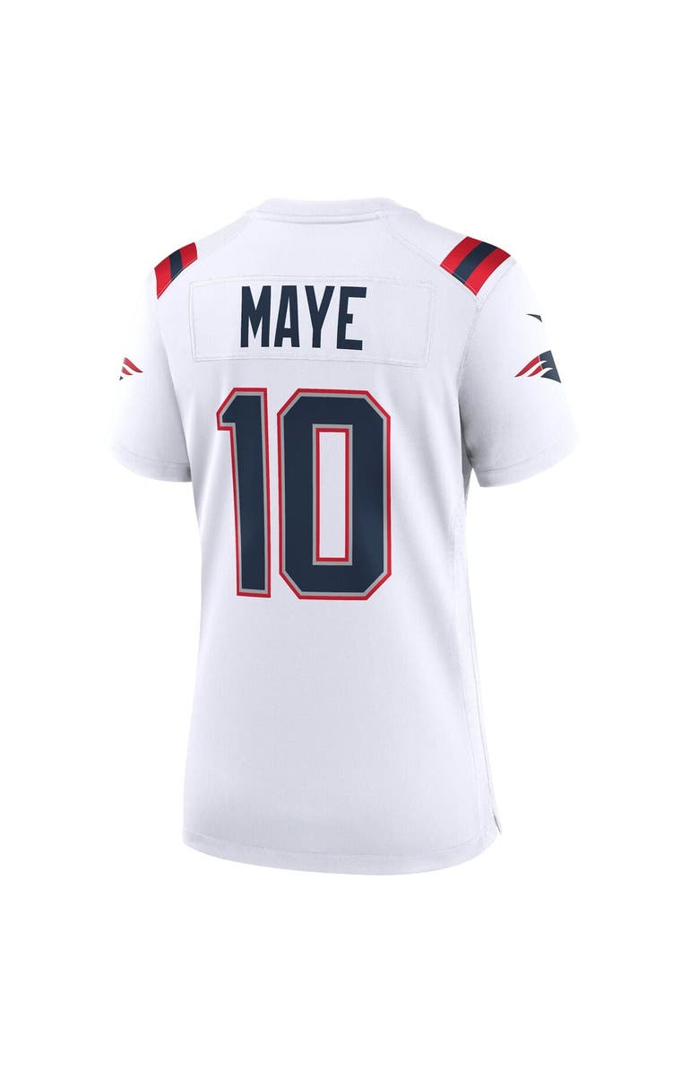 Nike Women's Nike Drake Maye White New England Patriots Super Bowl LX Patch Game Jersey, Alternate, color, White